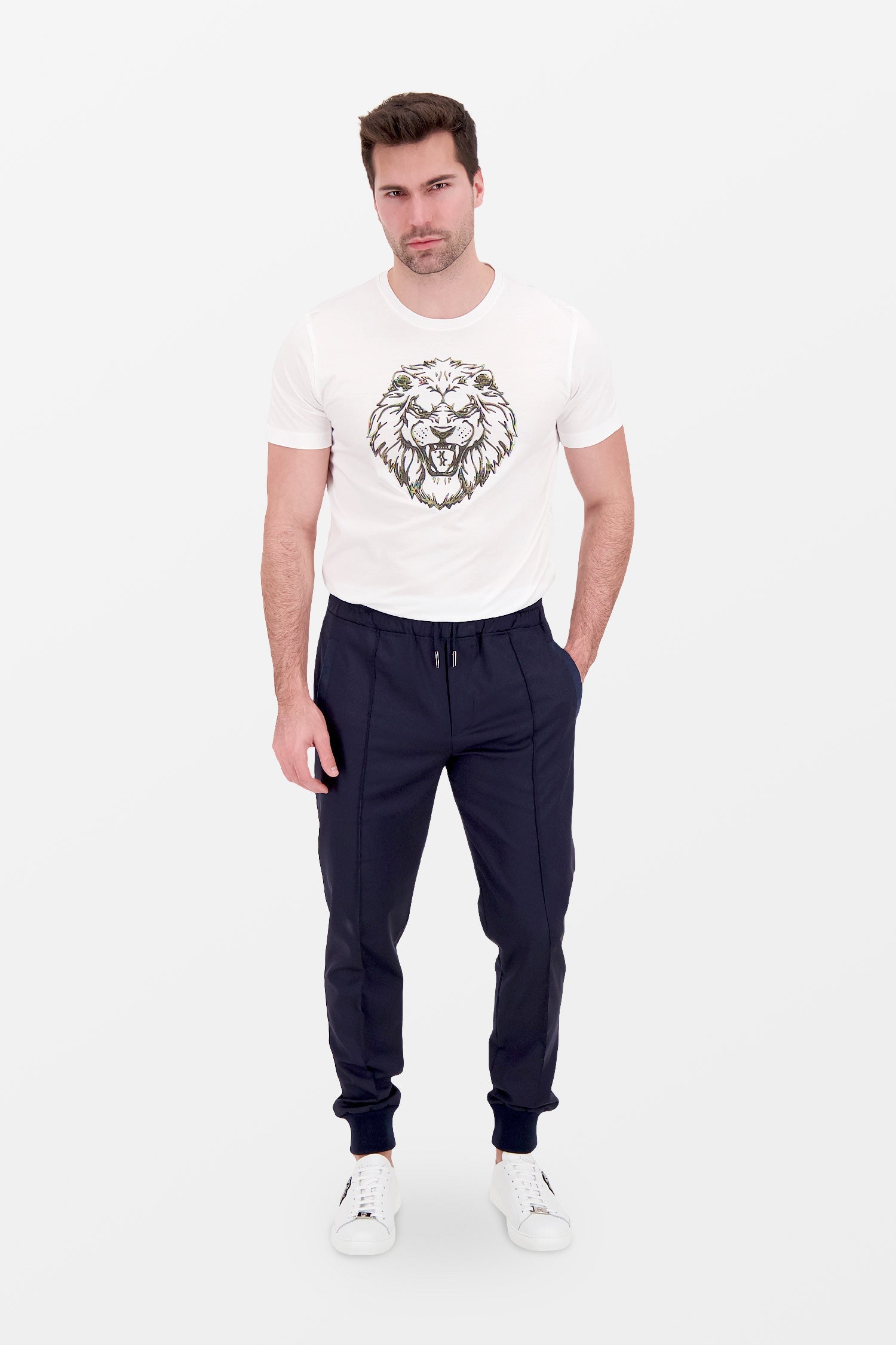 Billionaire White SS Lion T-Shirt