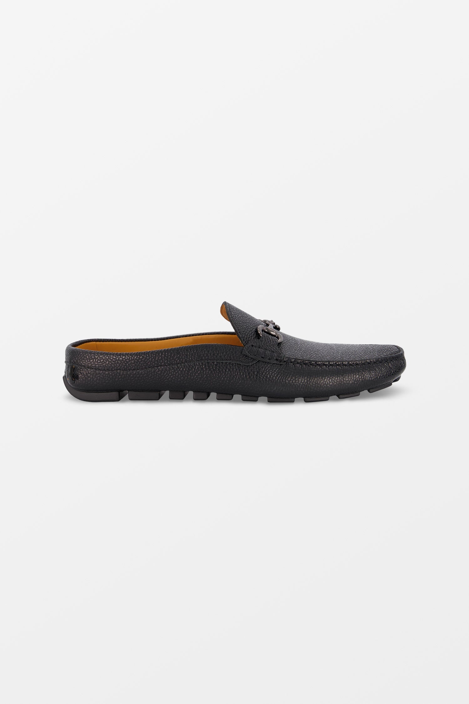 Fiorangelo Black Leather Moccasins