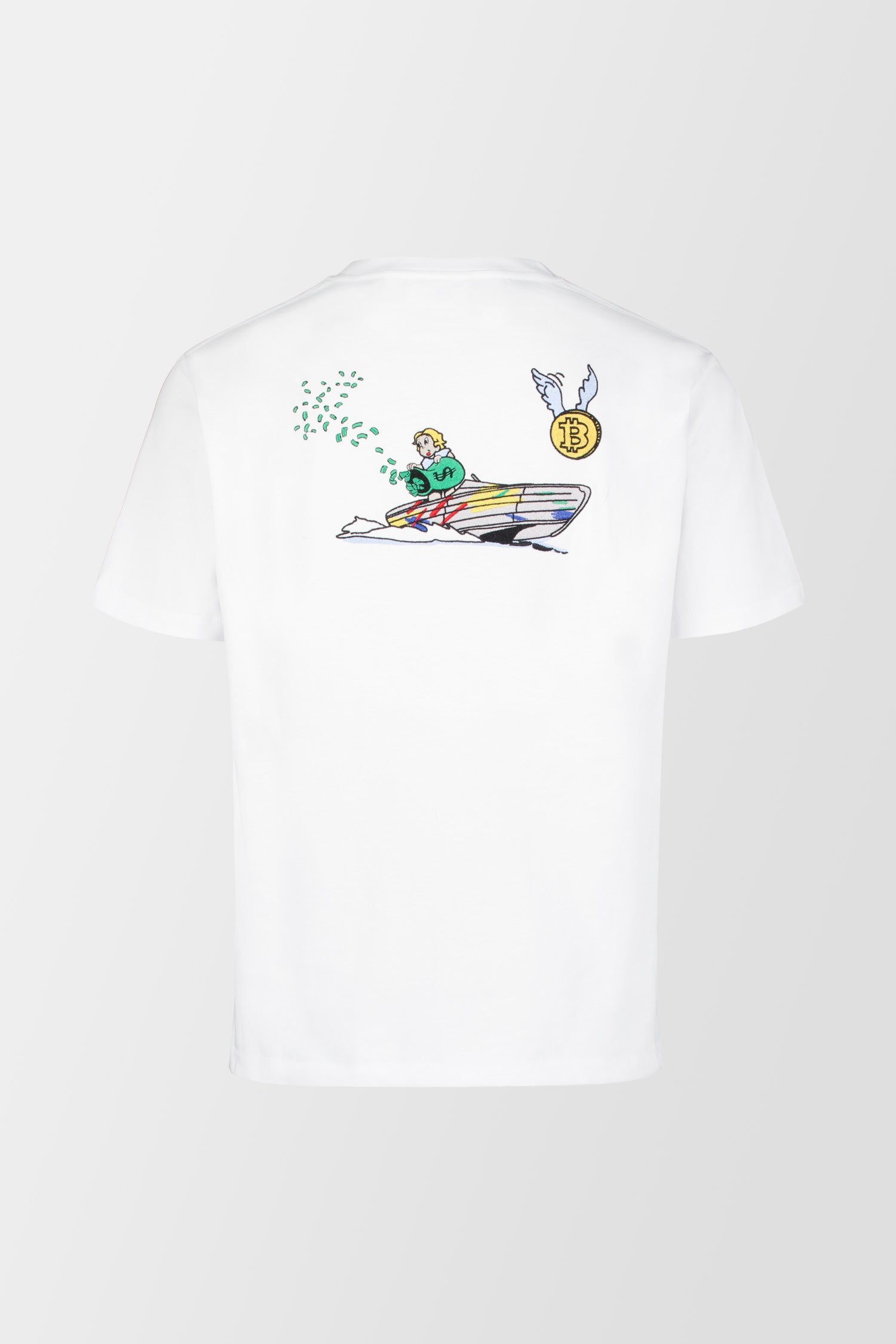 Bain de Mer White Rich Dollar Yacht T-Shirt