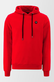 Philipp Plein Red Institutional Hoodie