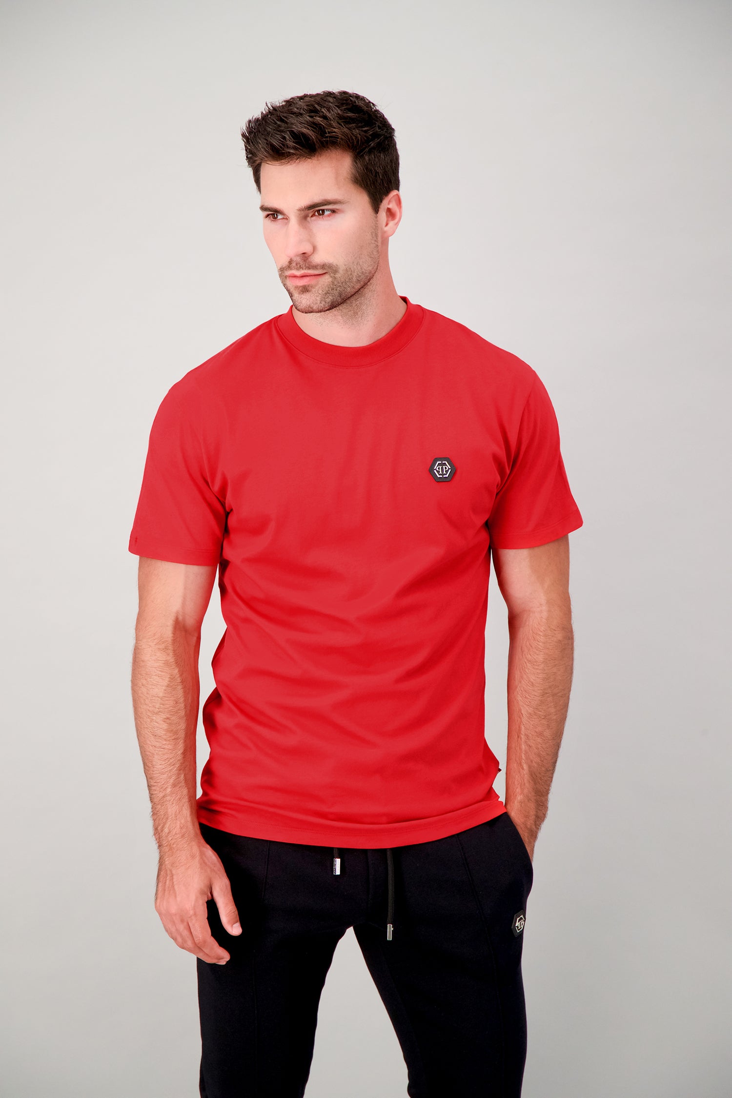 Philipp Plein Red Round Neck SS PP 1978 T-Shirt