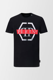 Philipp Plein Black SS Hexagon T-Shirt