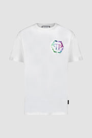 Philipp Plein White Round Neck SS PP Glass T-Shirt
