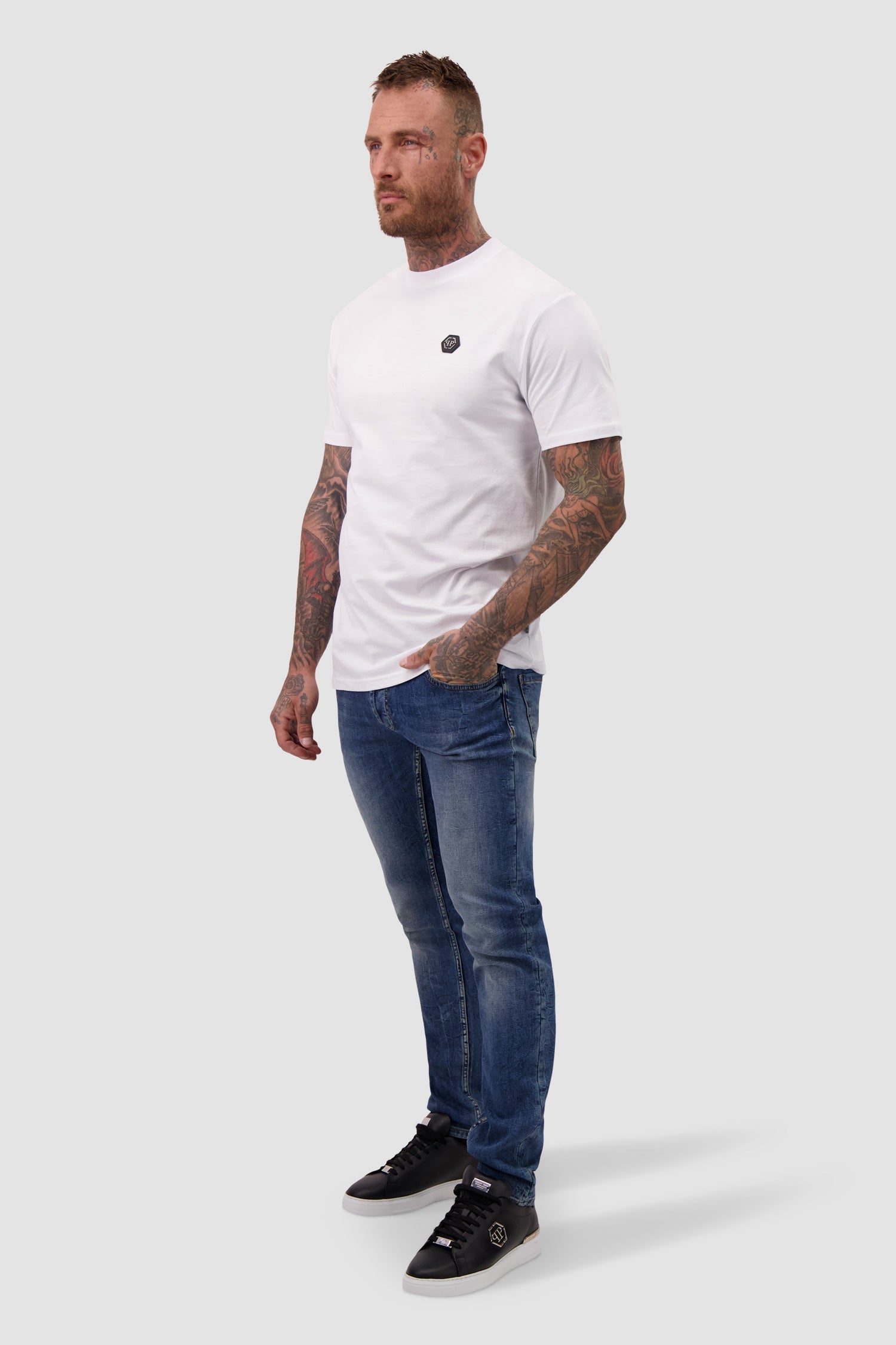 Philipp Plein Round Neck SS Basic T-Shirt