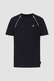 Philipp Plein Black Round Neck SS T-Shirt