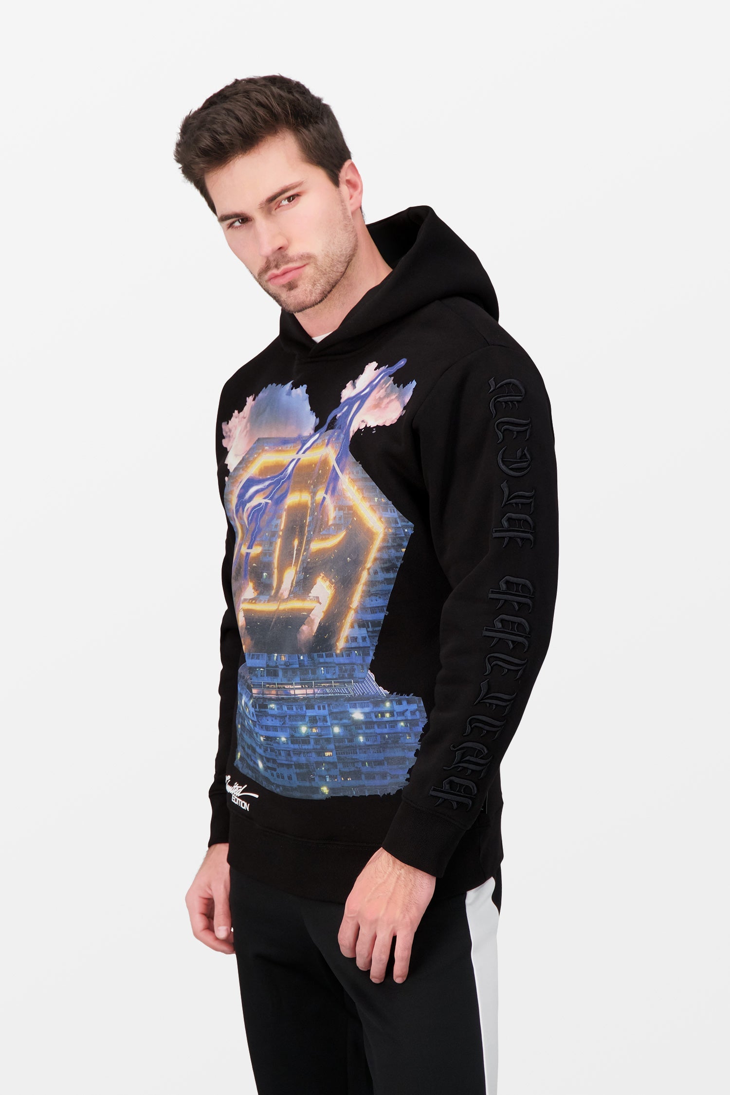 Philipp Plein Limited Black Universe Hoodie