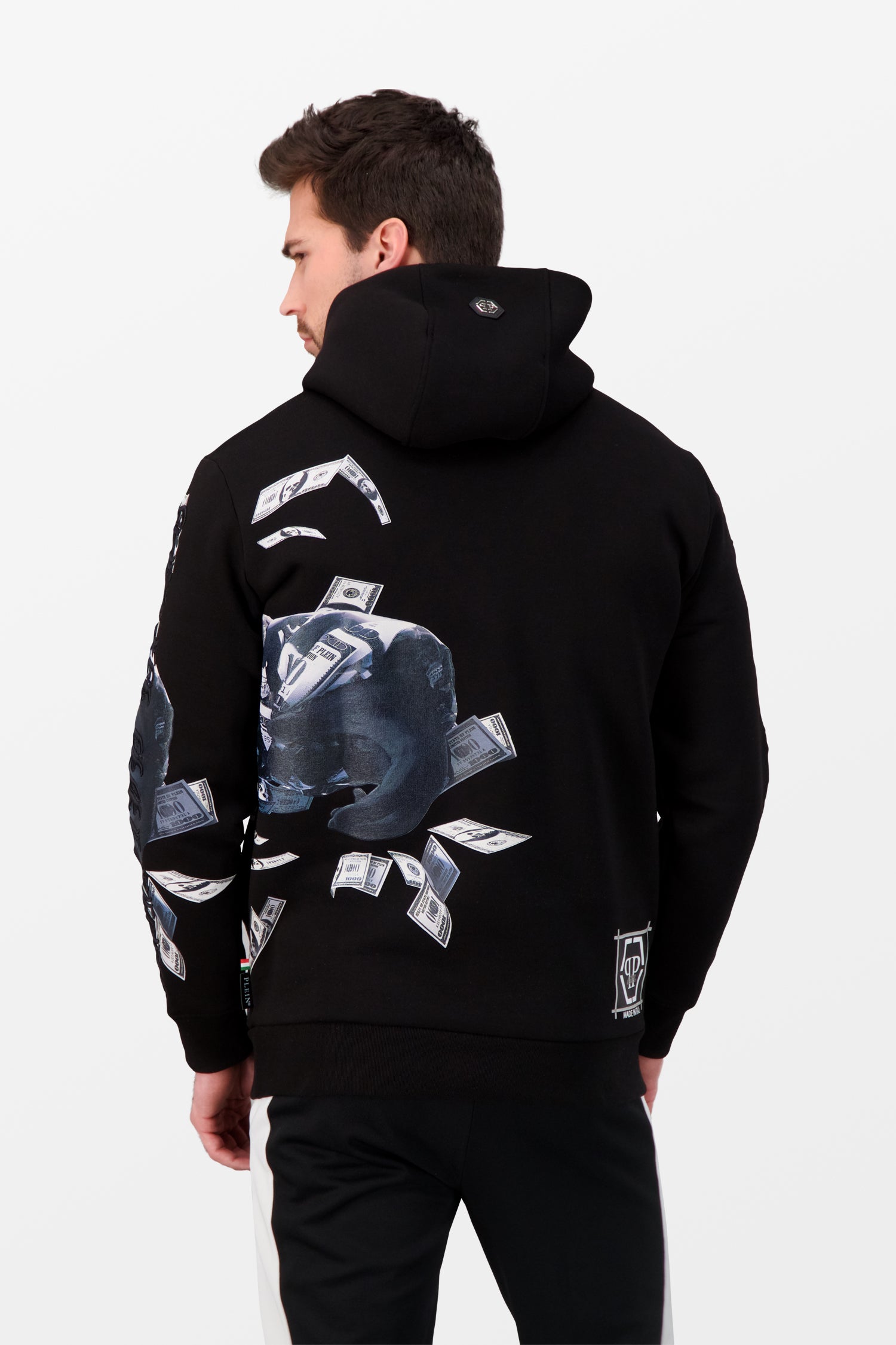 Philipp Plein Limited Black Dollar Hoodie