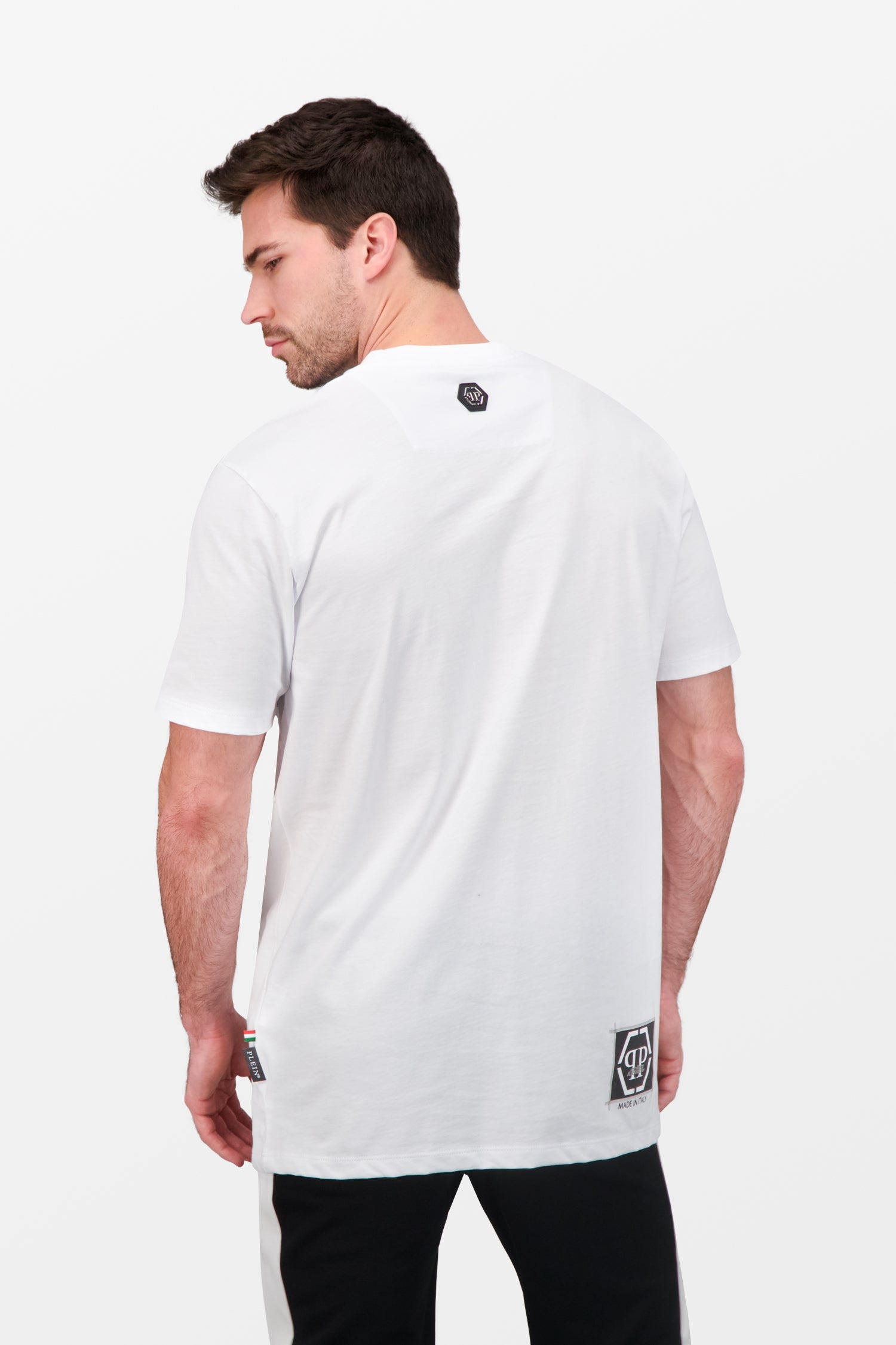 Philipp Plein White Round Neck SS PP Limited Dollar T-Shirt