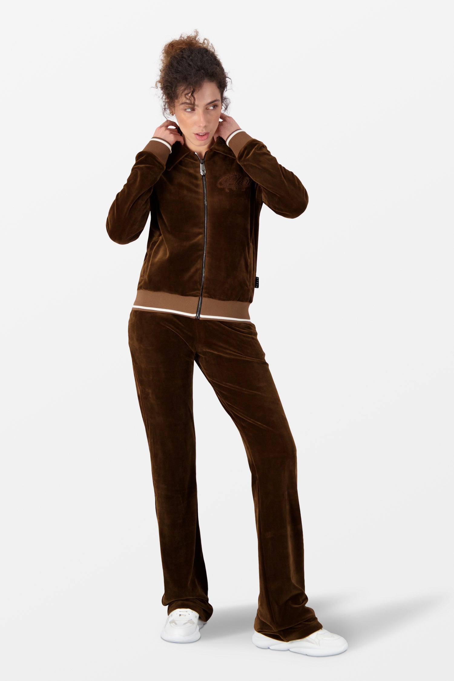 Philipp Plein Brown Jogging Tracksuit