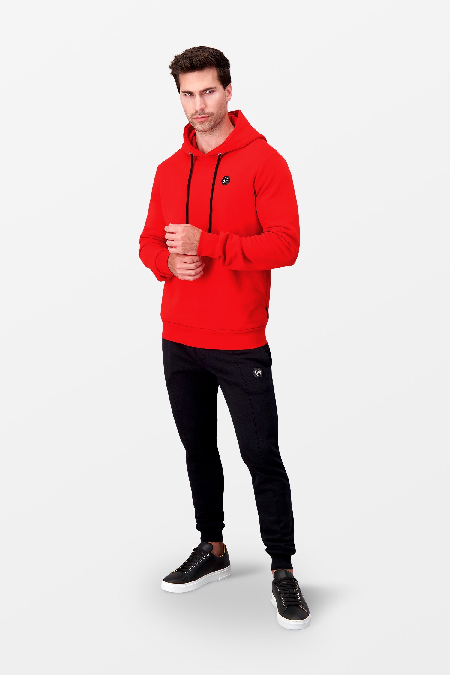 Philipp Plein Red Institutional Hoodie