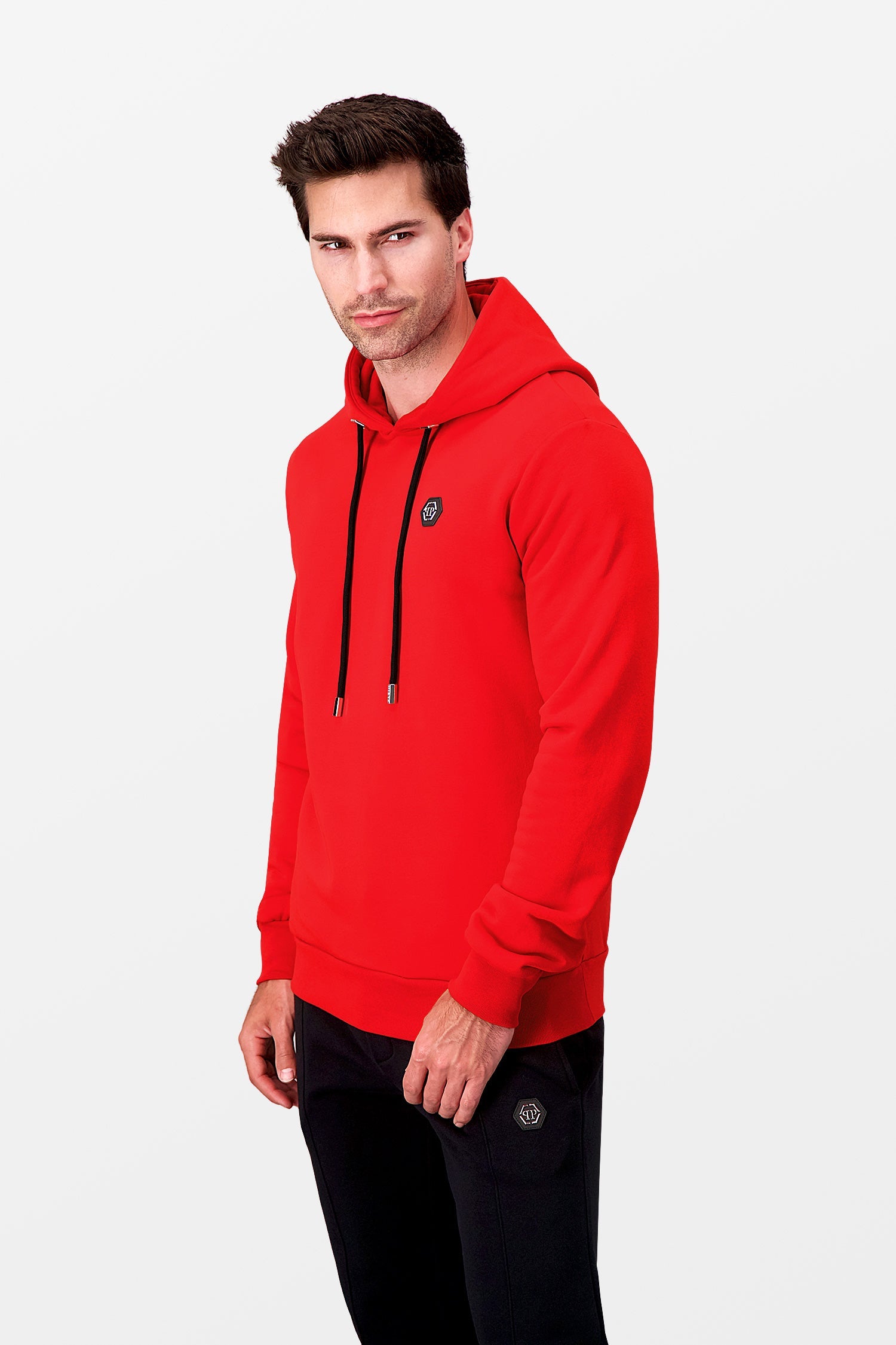 Philipp Plein Red Institutional Hoodie