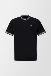 Philipp Plein Black/White Round Neck SS T-Shirt