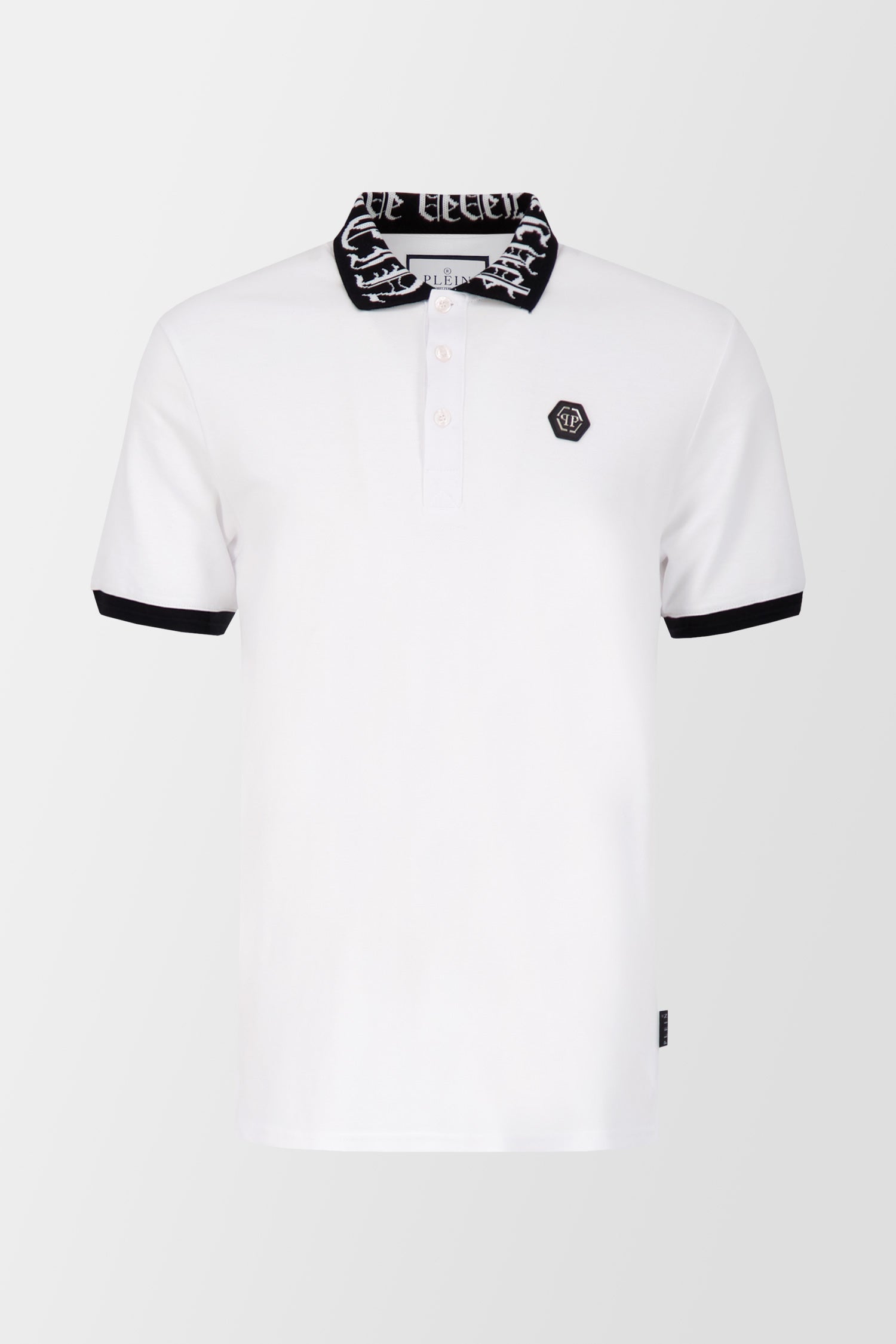 Philipp Plein White Short-Sleeve Polo