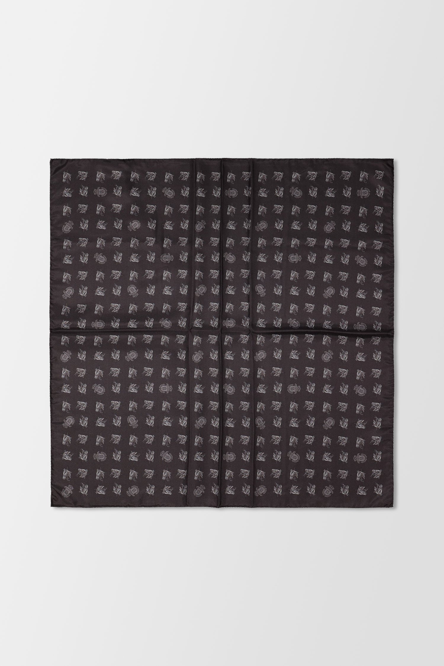 Billionaire Black Foulard Elegant Scarf