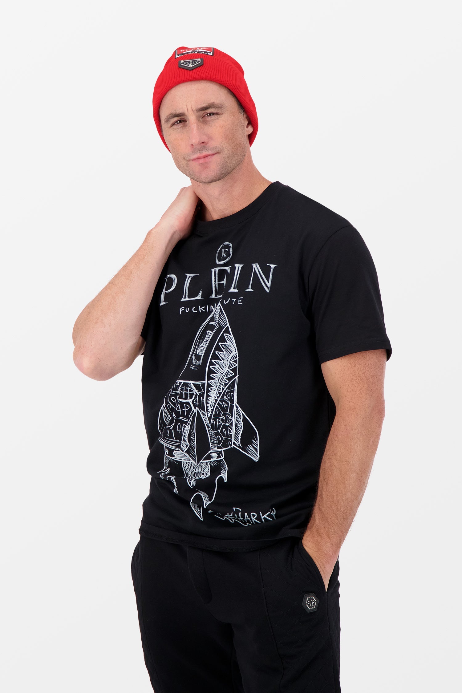 Philipp Plein Red Marvelous Wool Hat