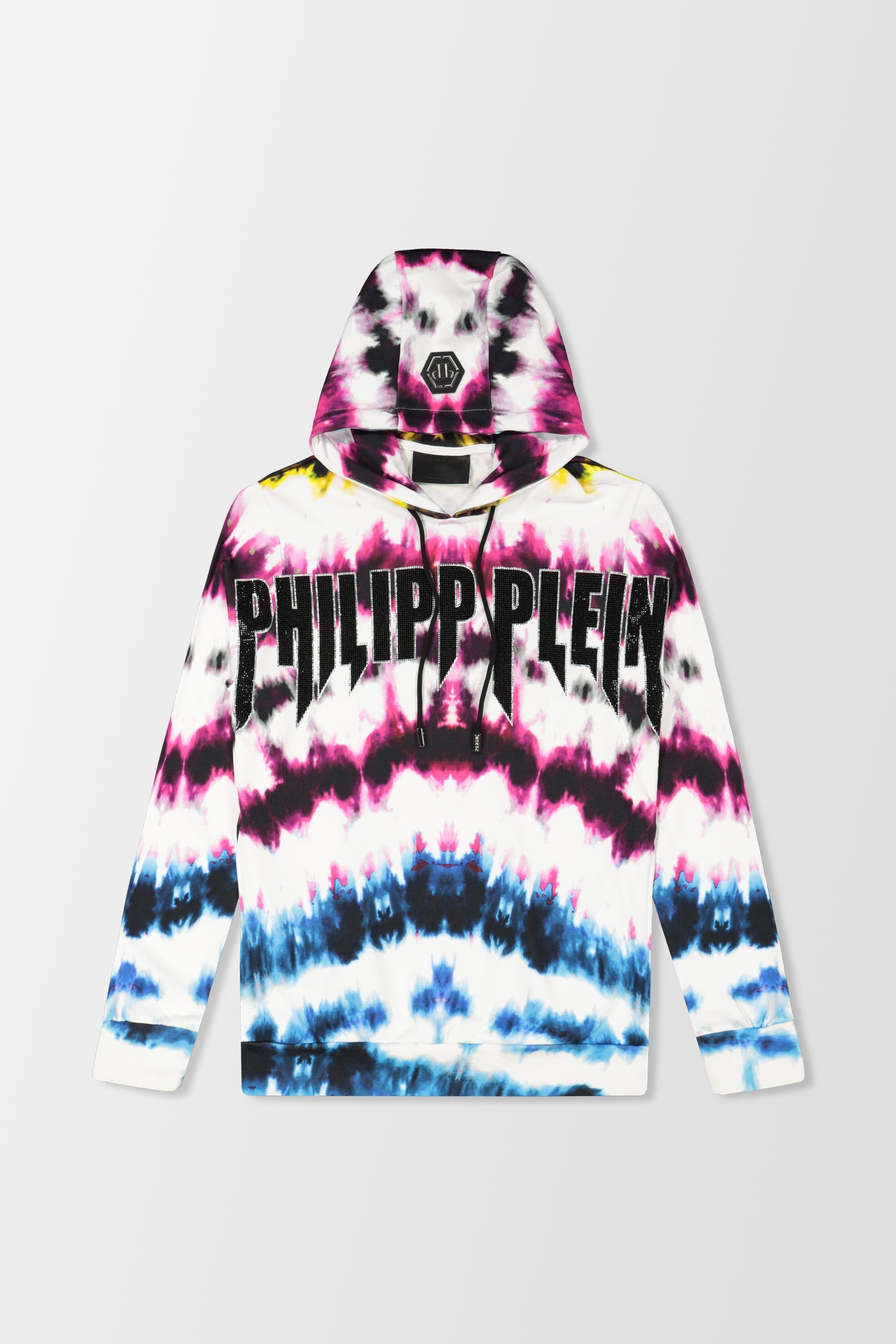 Philipp Plein White Tie Dye Hoodie