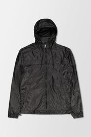 Philipp Plein Black Red Nylon Logo Print Jacket