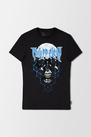 Philipp Plein Black Round Neck SS Skull Crystal T-Shirt
