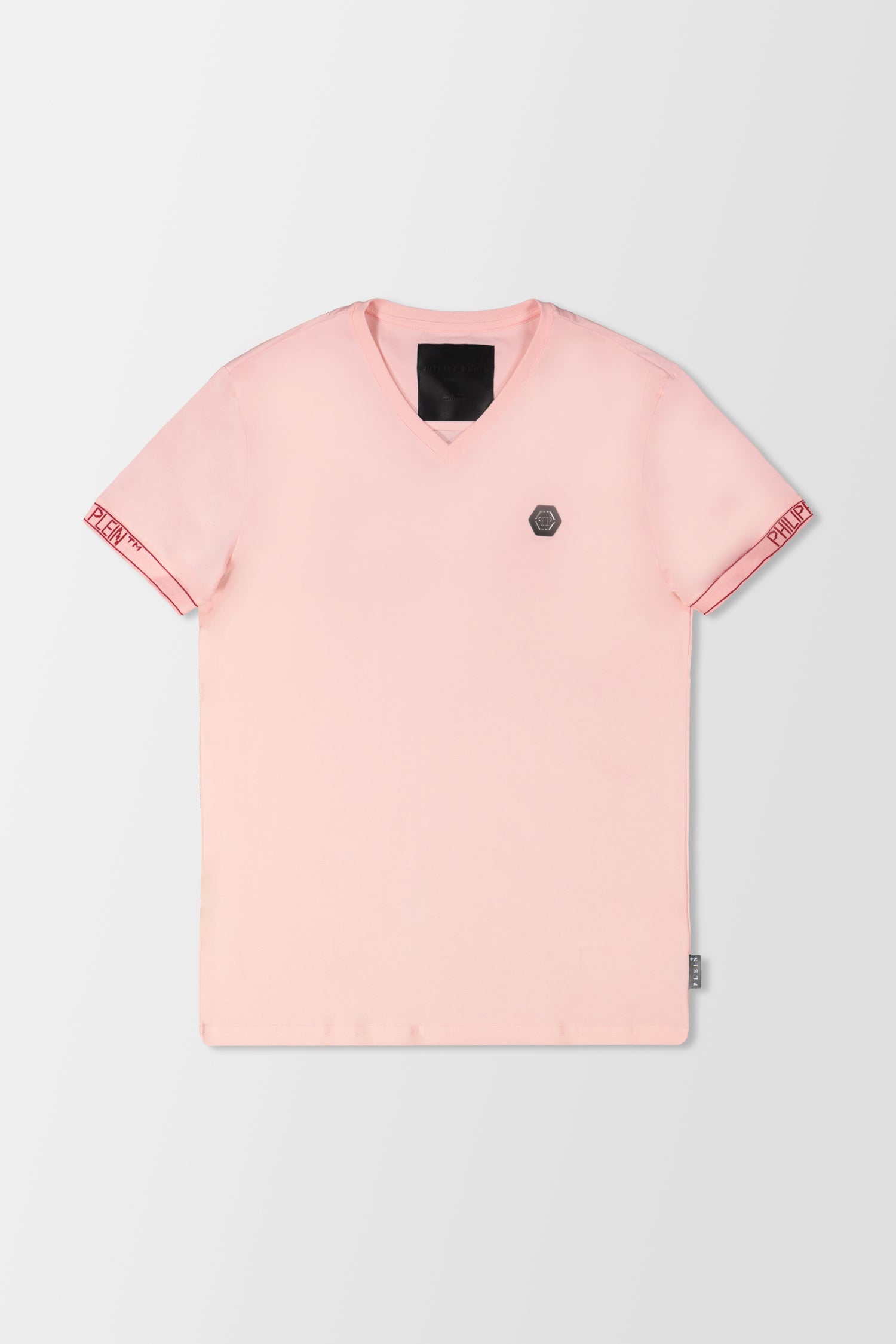 Philipp Plein Rose/Pink V-Neck SS T-Shirt