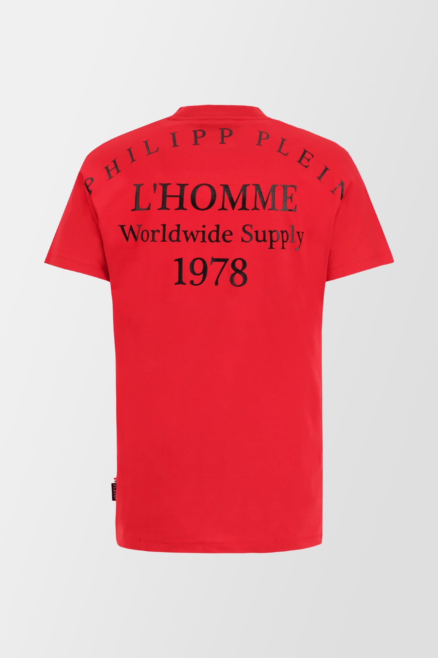 Philipp Plein Red Round Neck SS PP 1978 T-Shirt