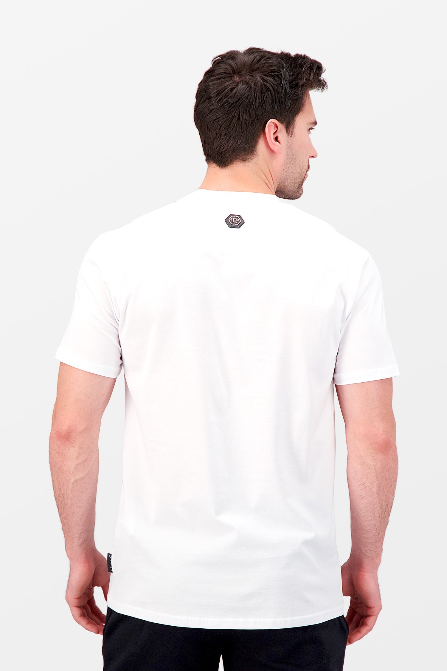 Philipp Plein White Round Neck Skull T-Shirt