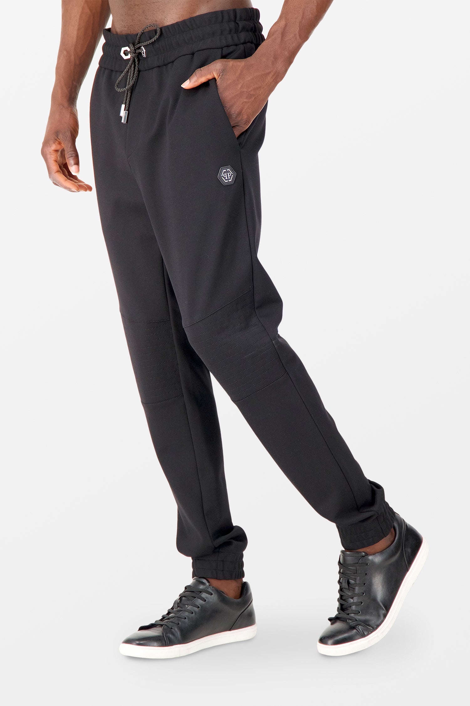 Philipp Plein Black Elegant Long Trousers