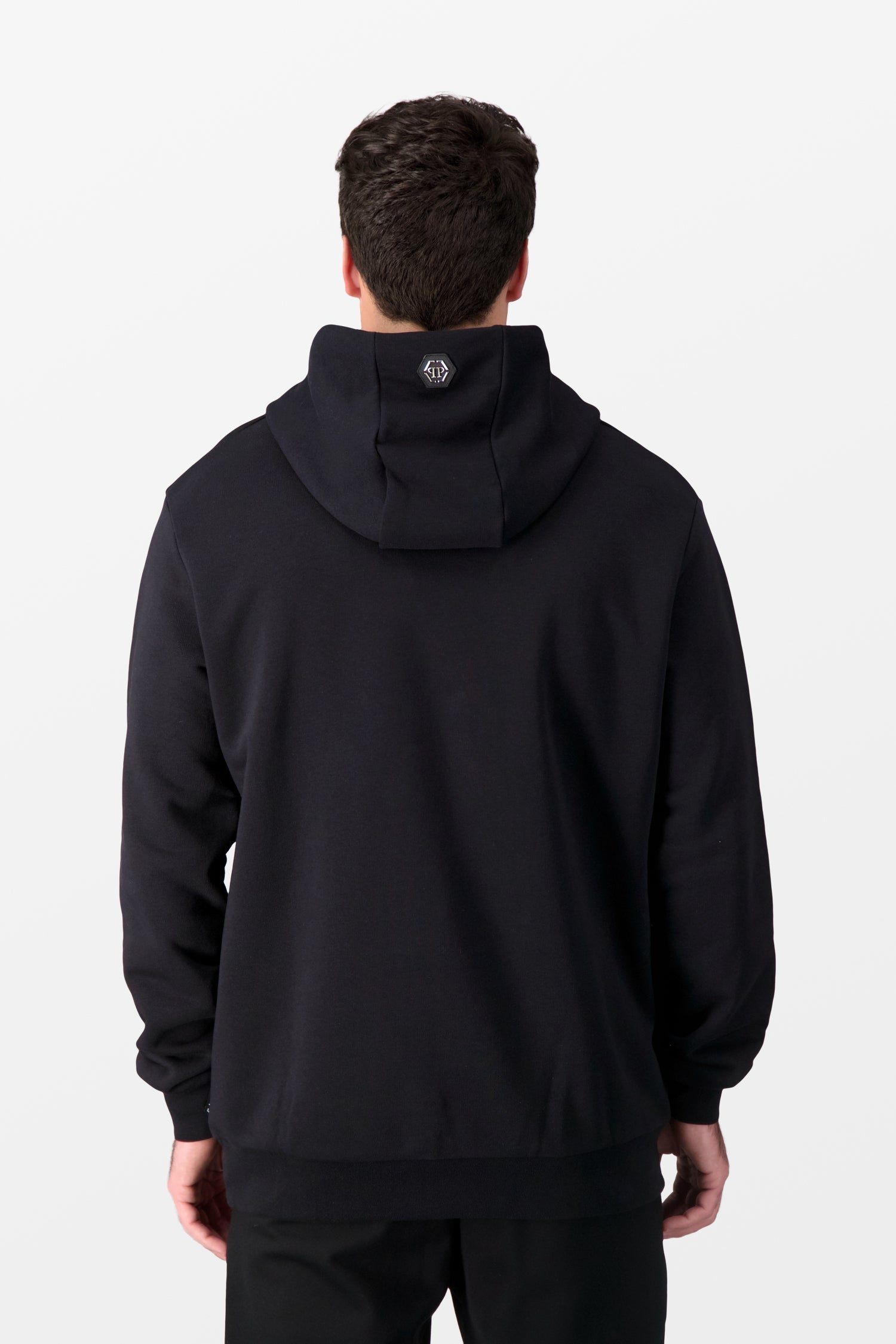 Philipp Plein Multicolor Skull Black Hoodie