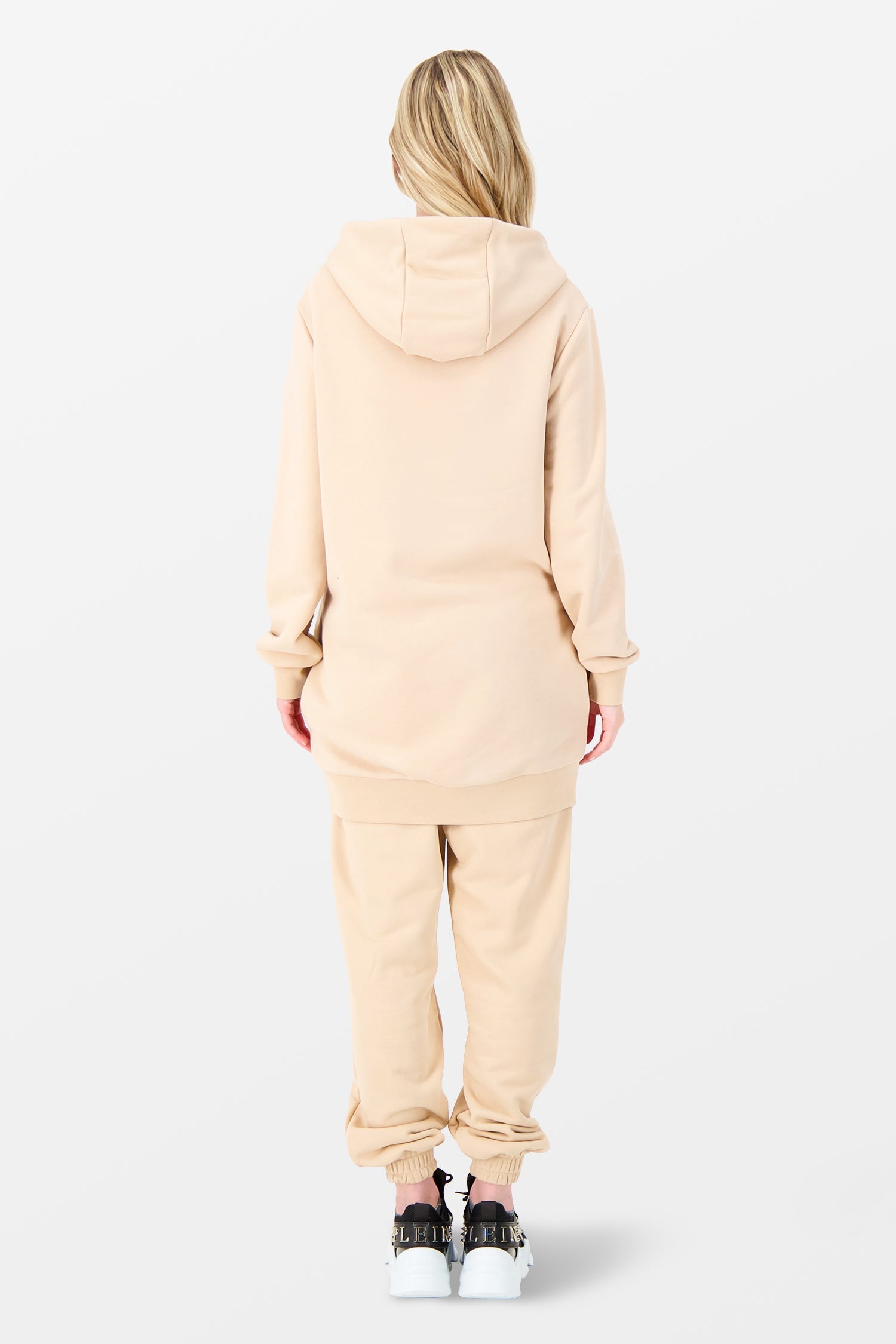 Philipp Plein Signature Beige Embroidery Hoodie