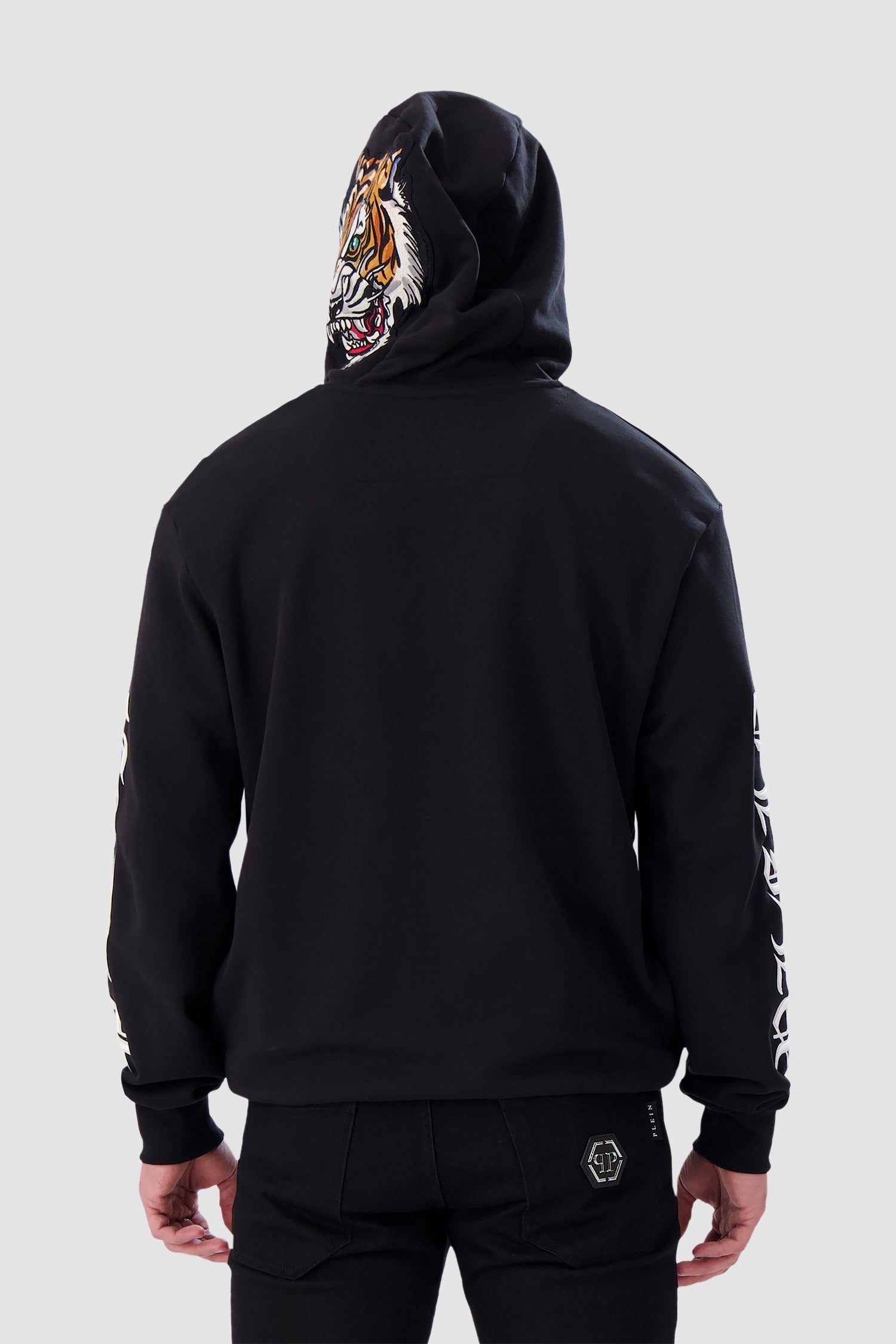 Philipp Plein Black Gothic Plein Hoodie