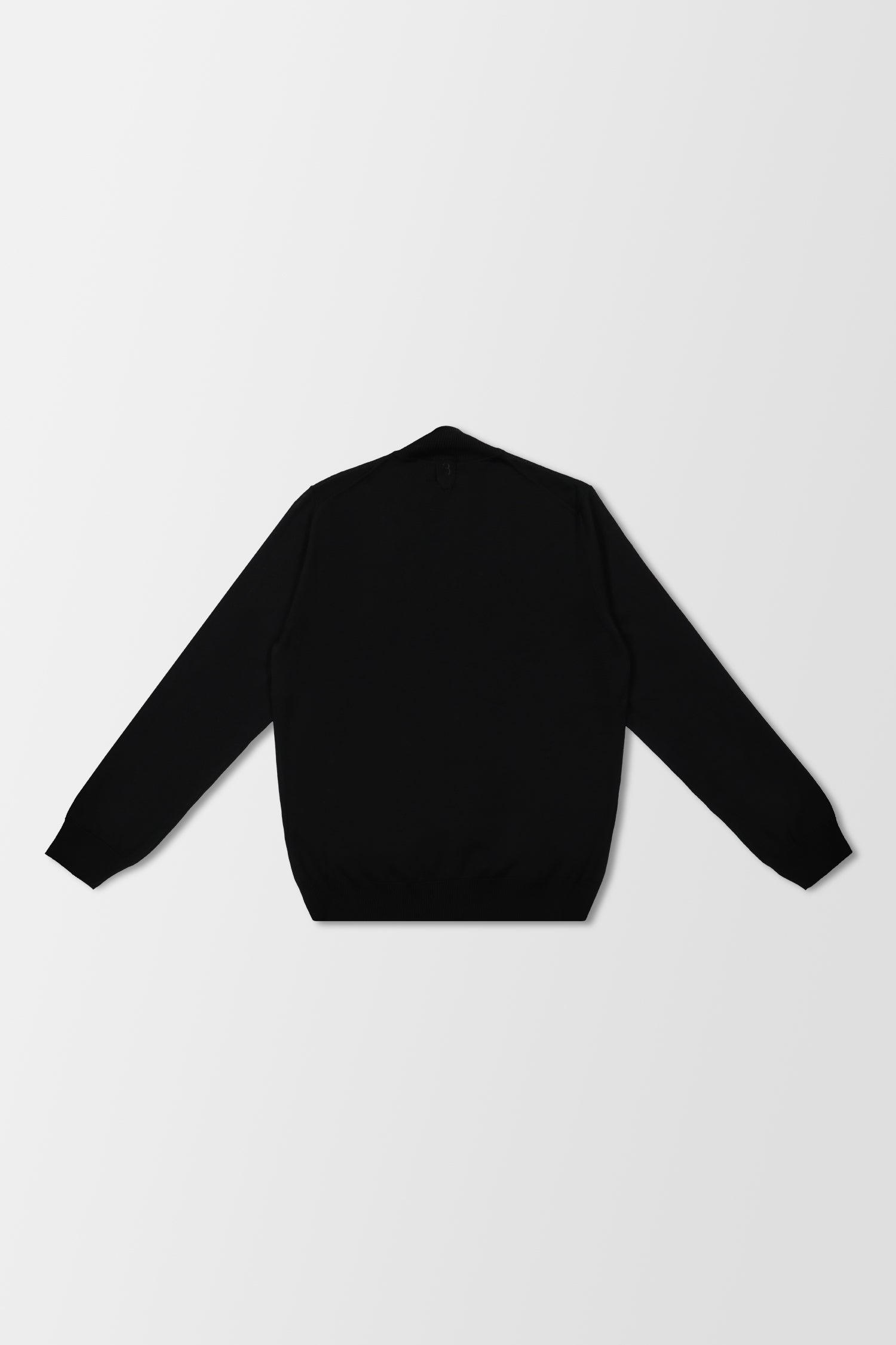 Billionaire Black Full Zip Crest Pullover