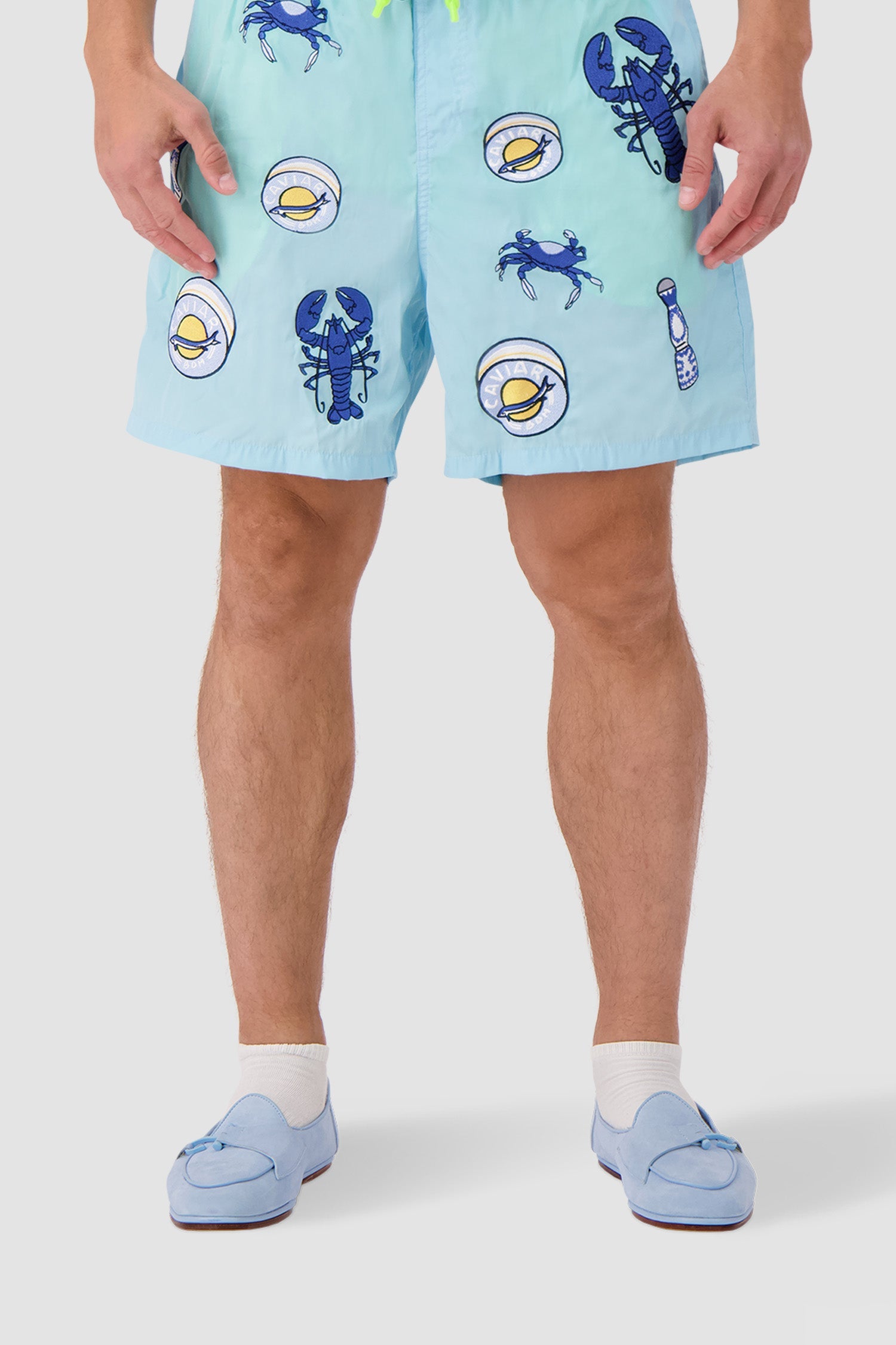 Edhen Milano Comporta Fly Light Blue Suede Loafers