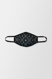 Philipp Plein Monogram Black/Dark blue Face Mask