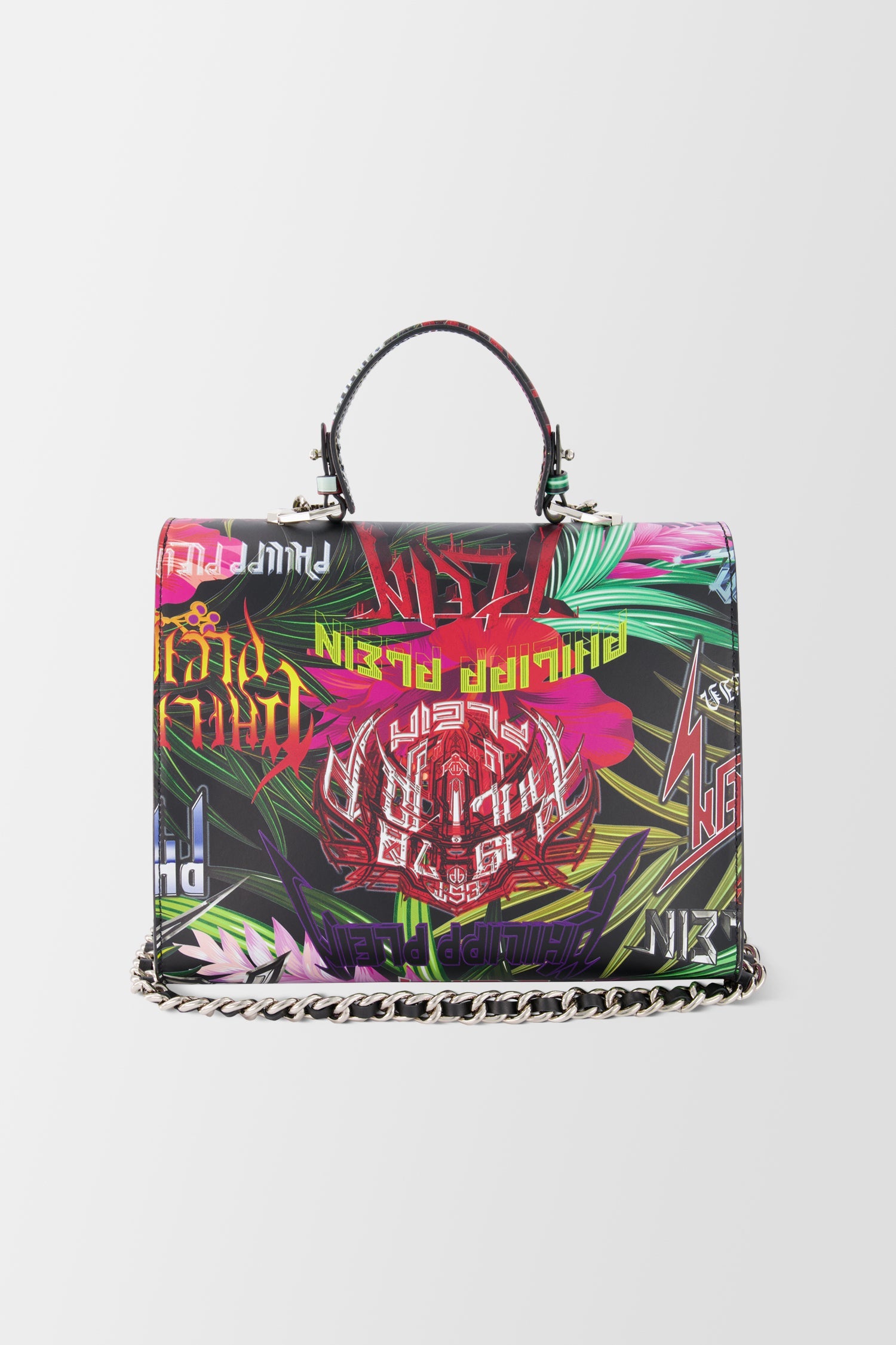 Philipp Plein Multicolor Jungle Rock Handle Bag