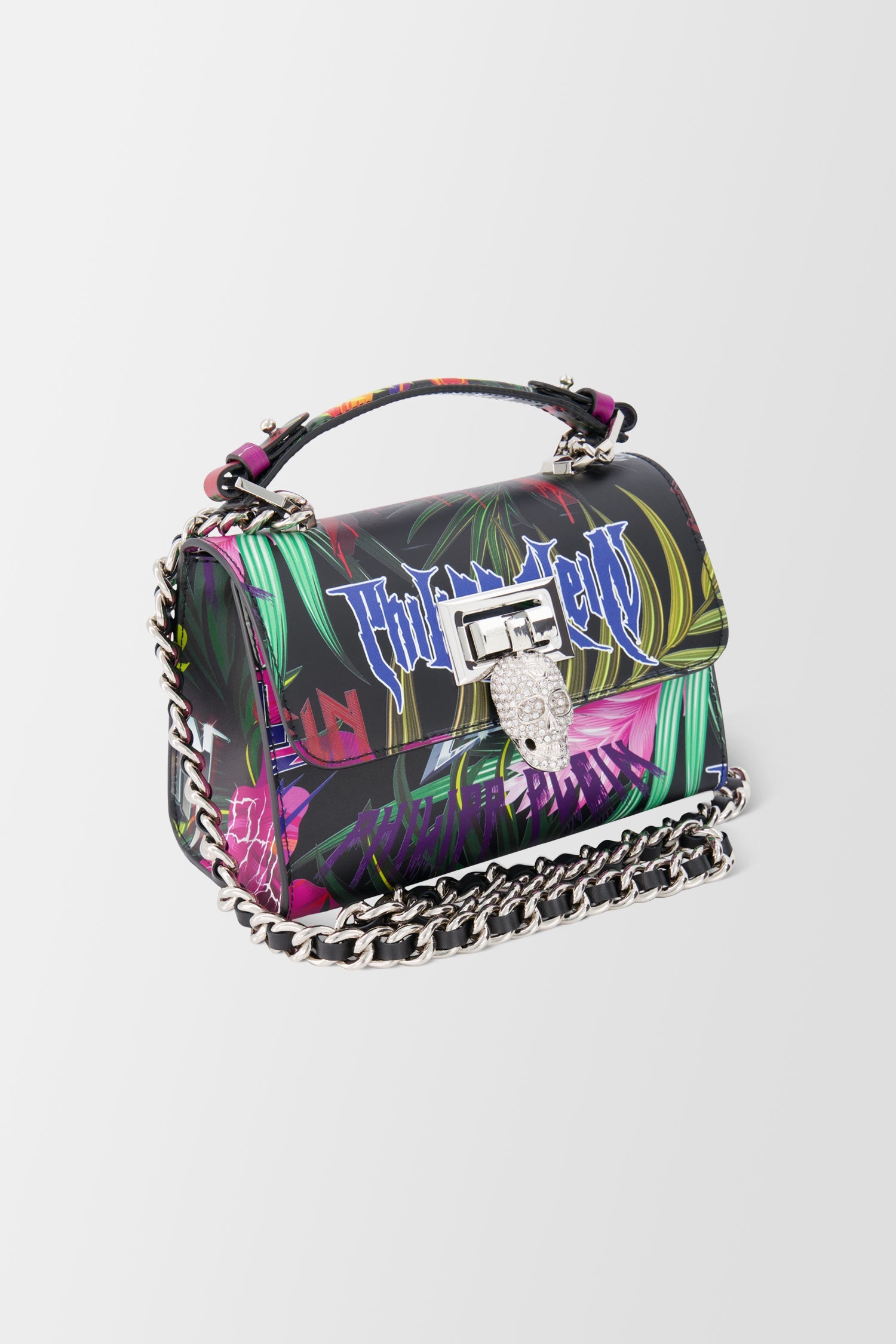 Philipp Plein Multicolor Jungle Rock Top Handle Bag