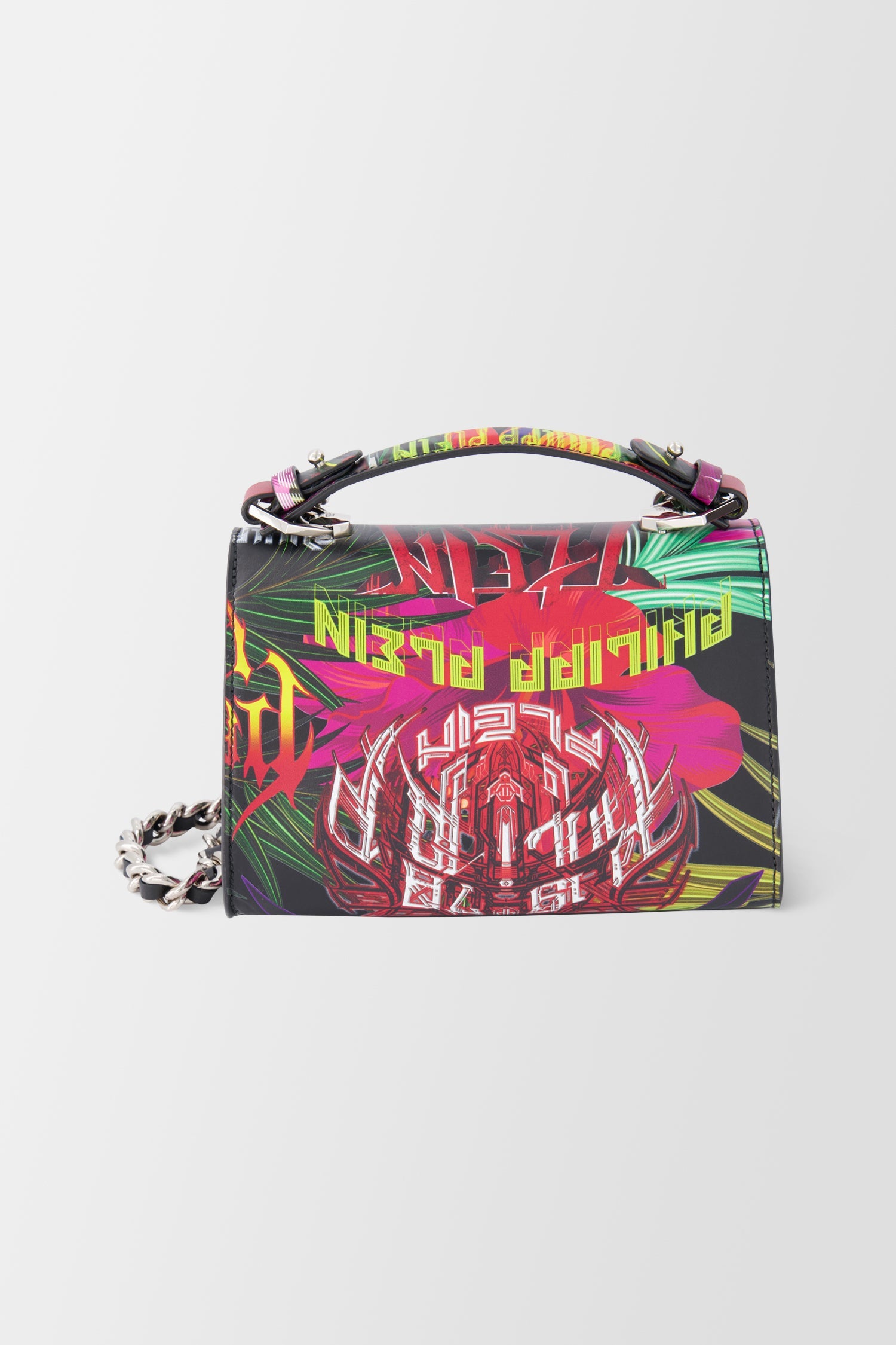 Philipp Plein Multicolor Jungle Rock Top Handle Bag