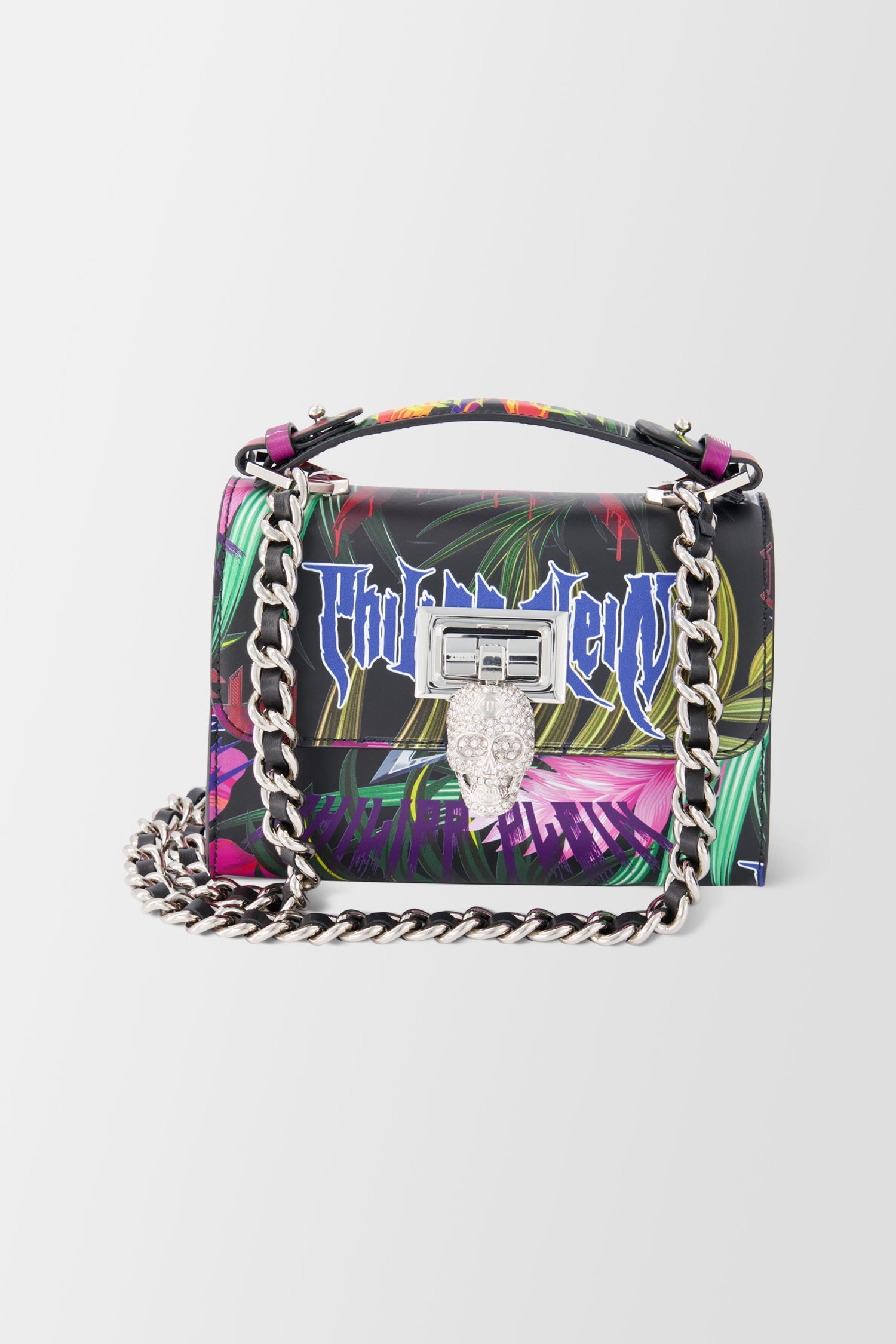 Philipp Plein Multicolor Jungle Rock Top Handle Bag