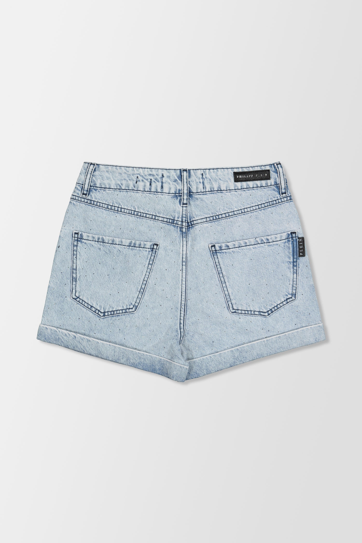 Philipp Plein Blue Crystal Hot Shorts