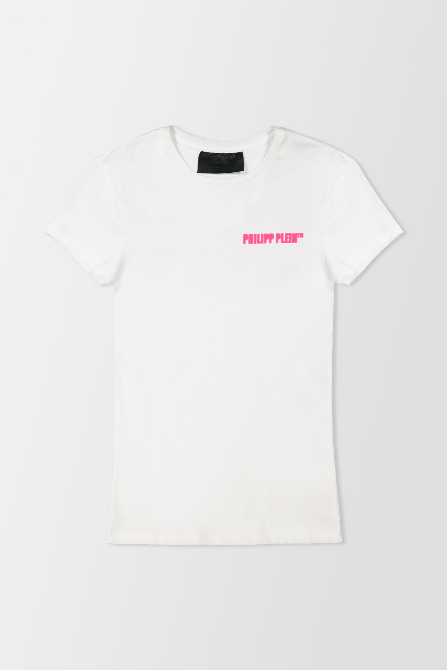 Philipp Plein White Round Neck Plein T-Shirt